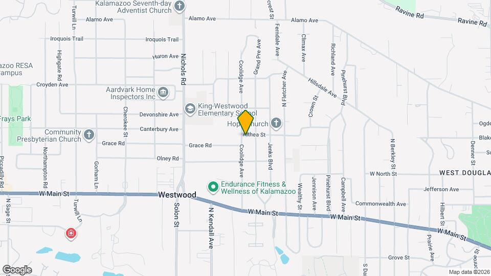 902 Coolidge Ave Map and Location Details