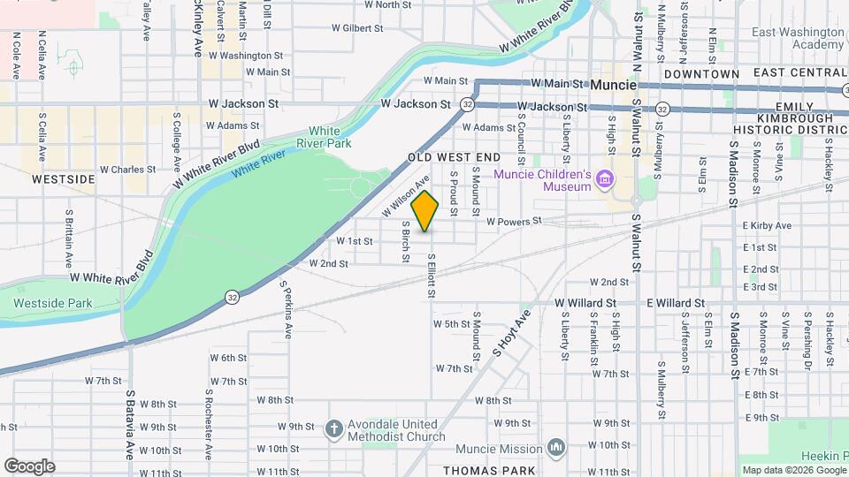 1008 W 1st St Map and Location Details