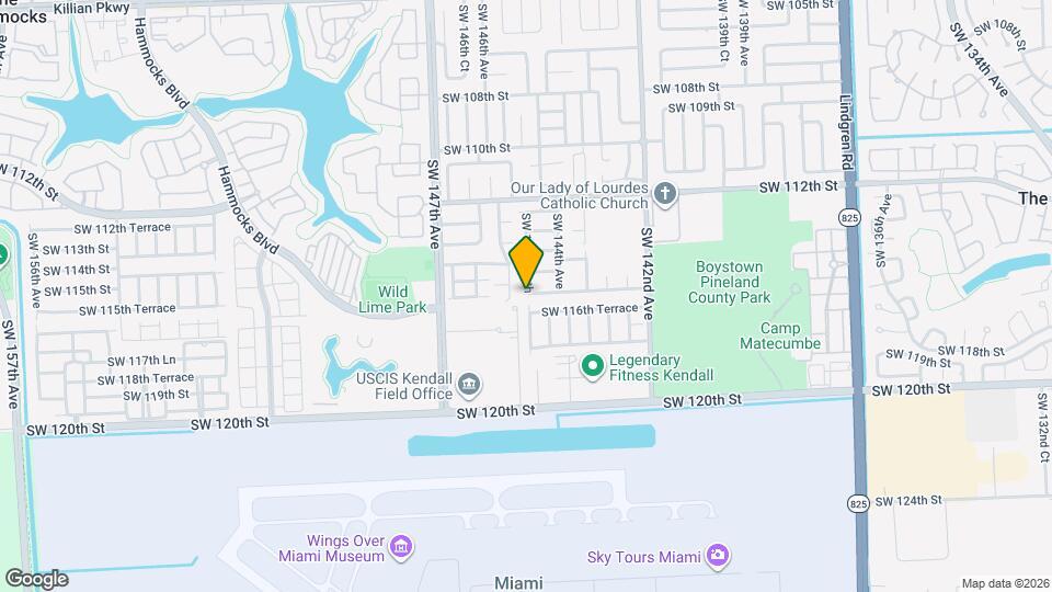 14480 SW 115th Ter Mapa y Detalles de la Ubicación