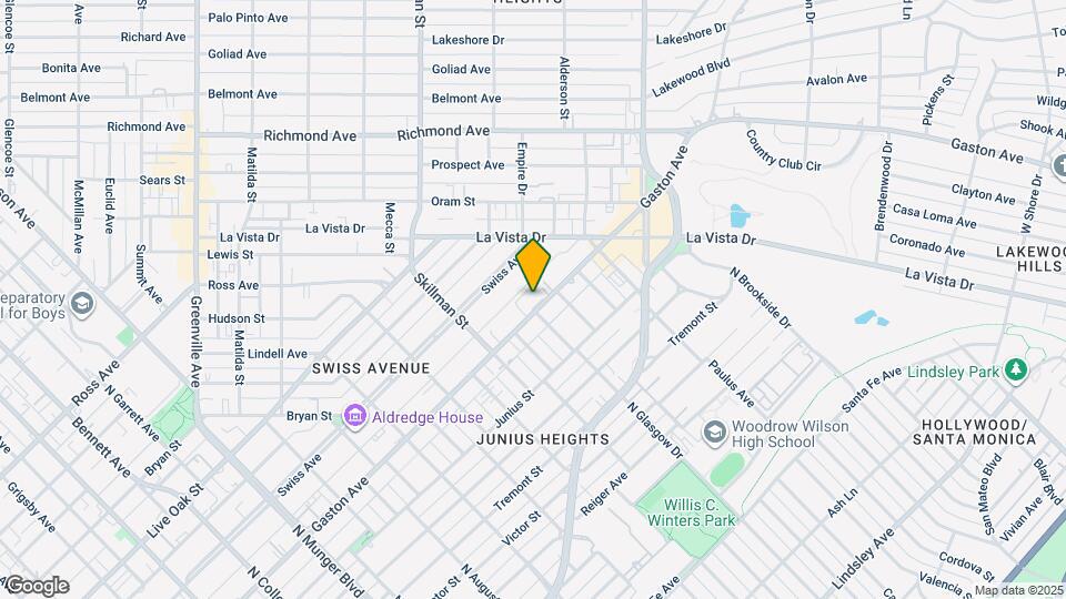 6011 Gaston Ave Map and Location Details