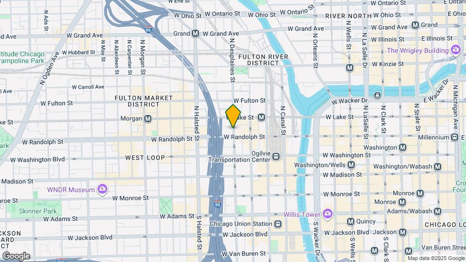 160 N Desplaines St Map and Location Details