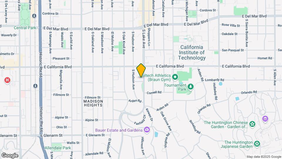 665 S Lake Ave Map and Location Details