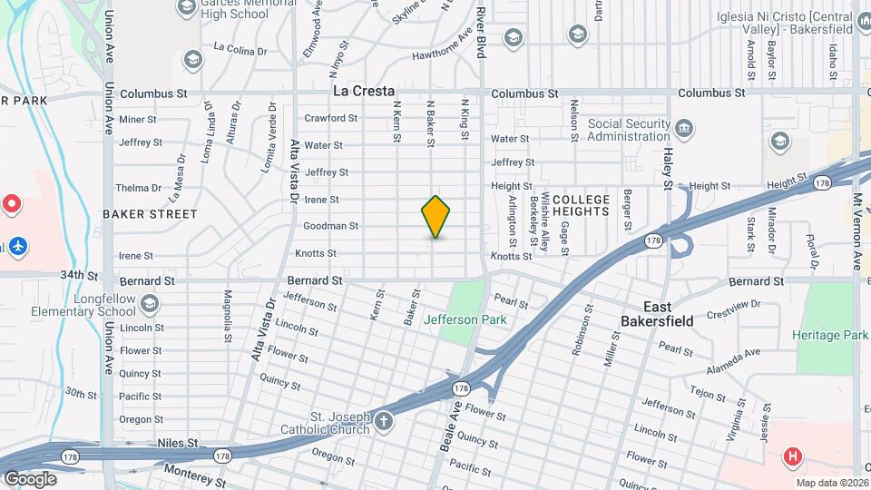 700 Knotts St Map and Location Details