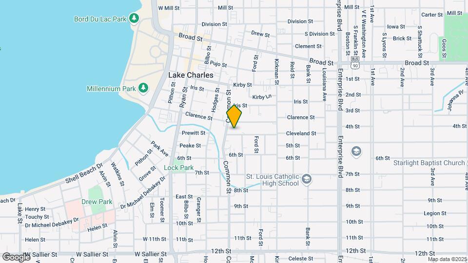 615 Cleveland St Map and Location Details