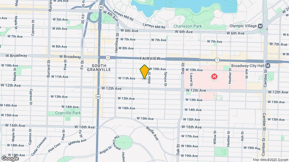 1236 W 11th Ave Map and Location Details