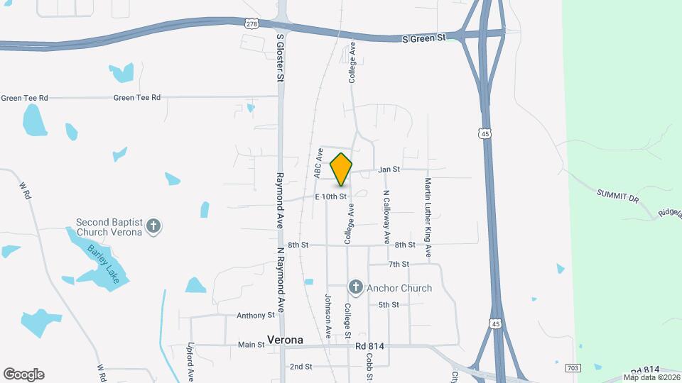 170 E 10th St Map and Location Details