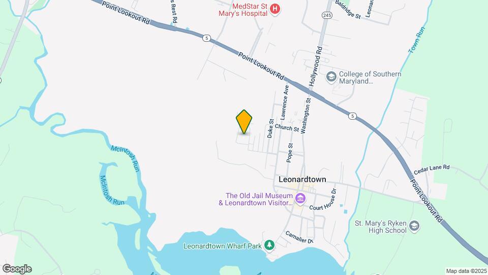 Leonardtown Village Mapa y Detalles de la Ubicación