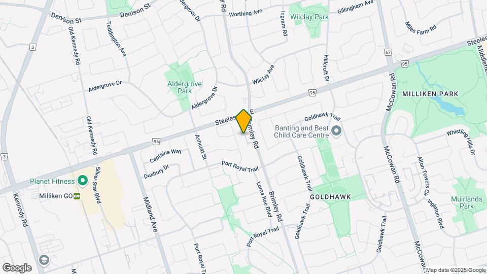 3500 Brimley Rd Map and Location Details