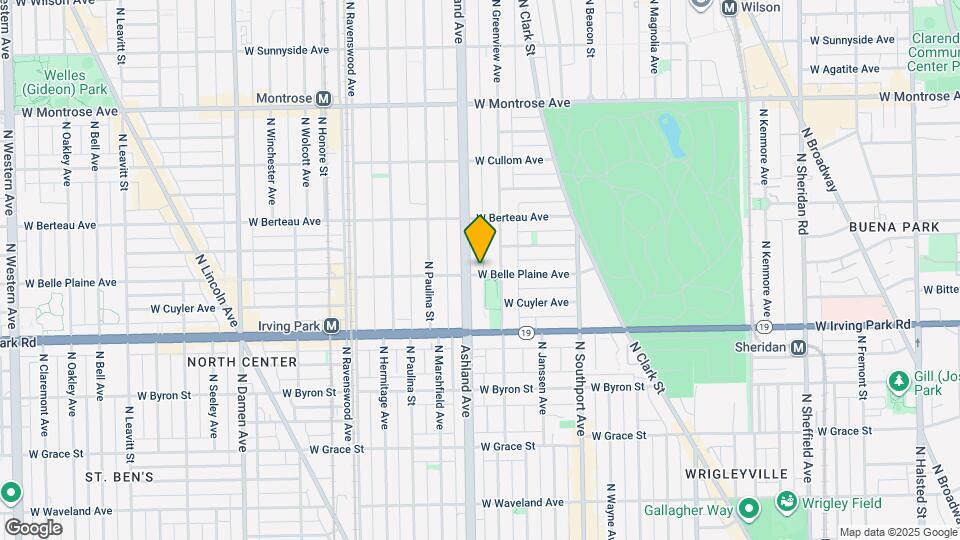 1526 W Belle Plaine Ave Map and Location Details