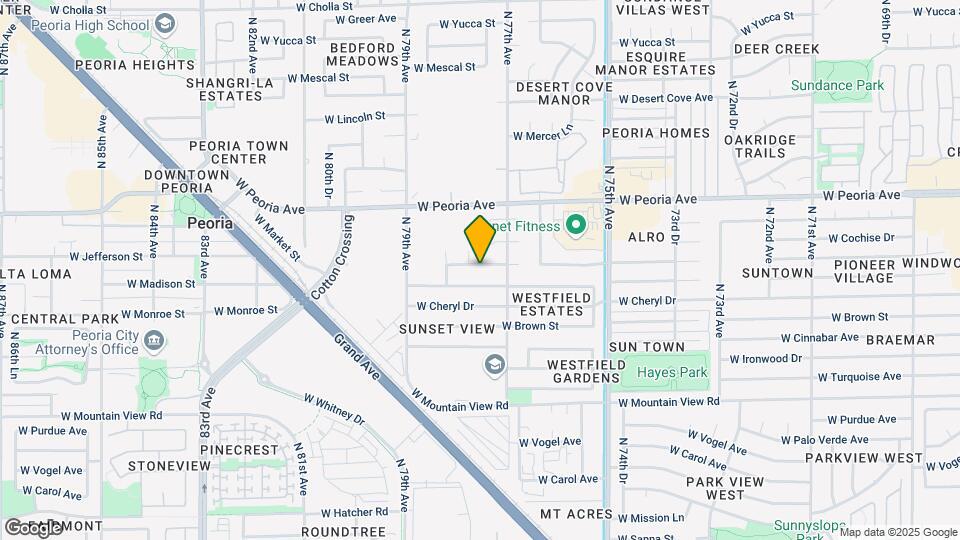 7741 W Comet Ave Map and Location Details