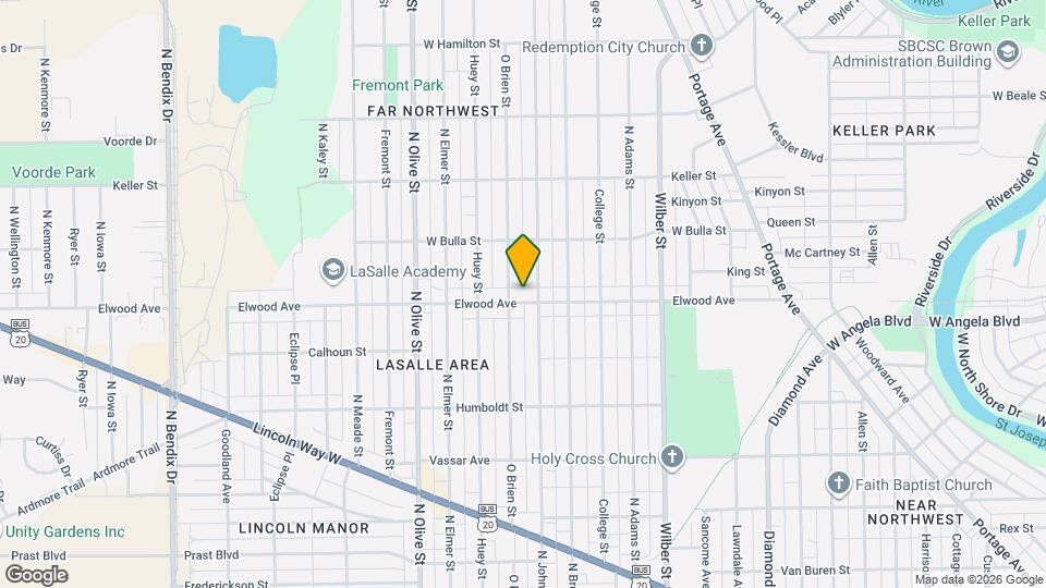 2013 Elwood Ave Map and Location Details