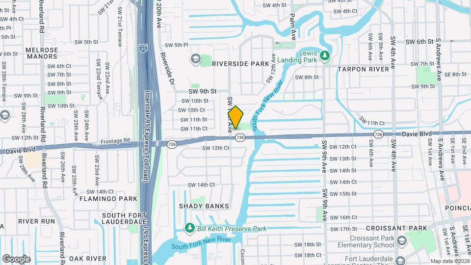 1445 SW 11th Pl Map and Location Details