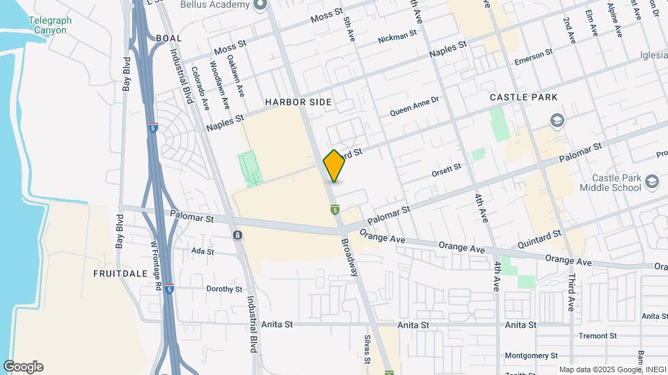 Palmera Mapa y Detalles de la Ubicación