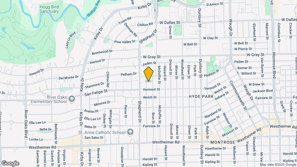 1801 Huldy St Map and Location Details
