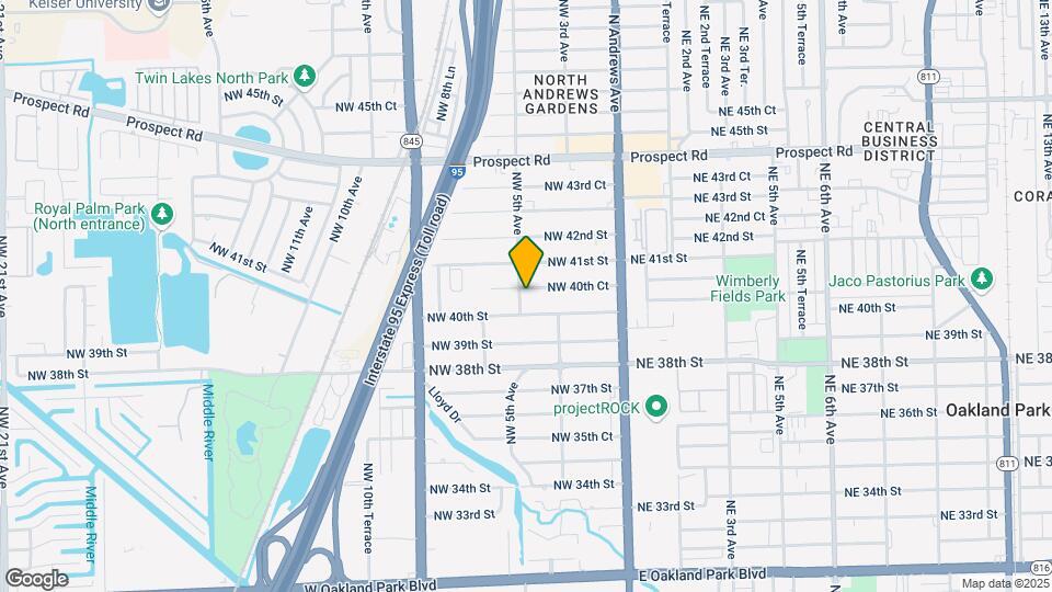 484 NW 40th Ct Map and Location Details