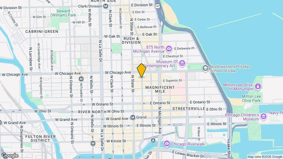 730 N Wabash Ave, Unit 908 Map and Location Details