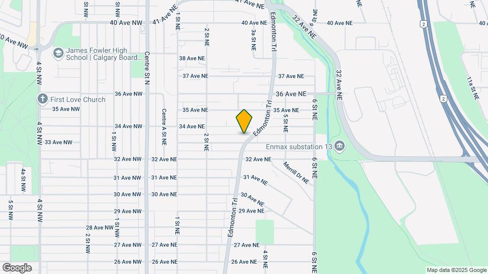 3419 Edmonton Trl NE Map and Location Details