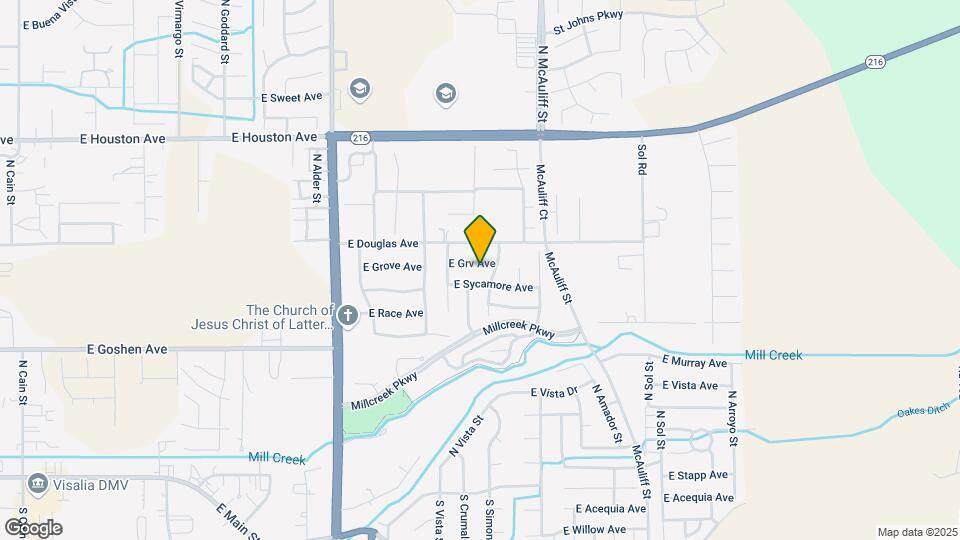 3439 E Grove Ave Map and Location Details