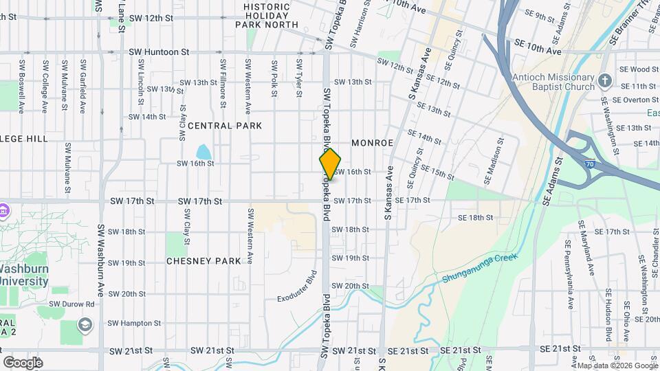 1620 SW Topeka Blvd Map and Location Details