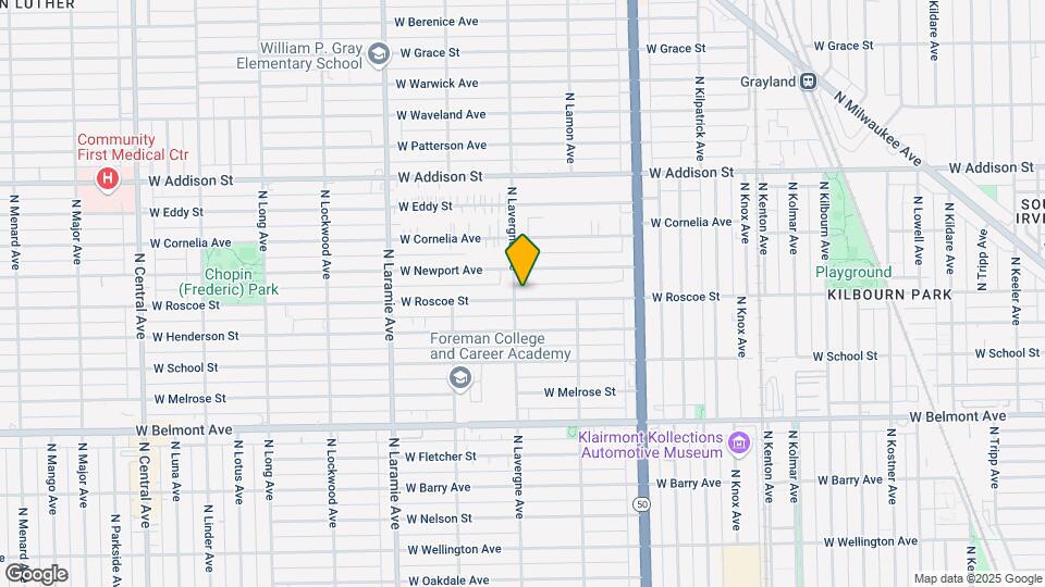 4952 W Roscoe St Mapa y Detalles de la Ubicación