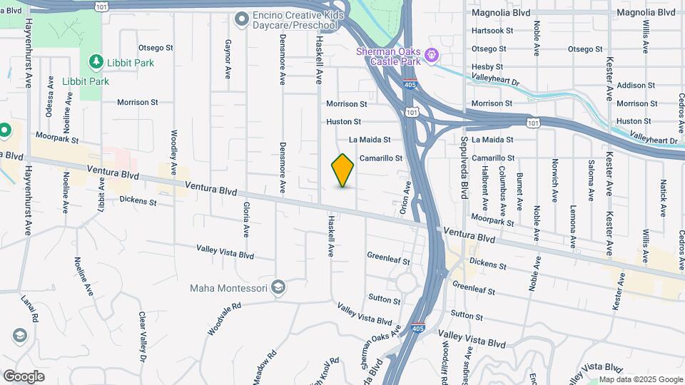 15540 Moorpark St Map and Location Details