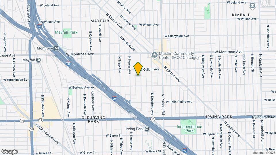 4236 N Kedvale Ave Map and Location Details