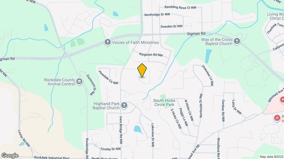 1470 Mountain View Cir NW Map and Location Details