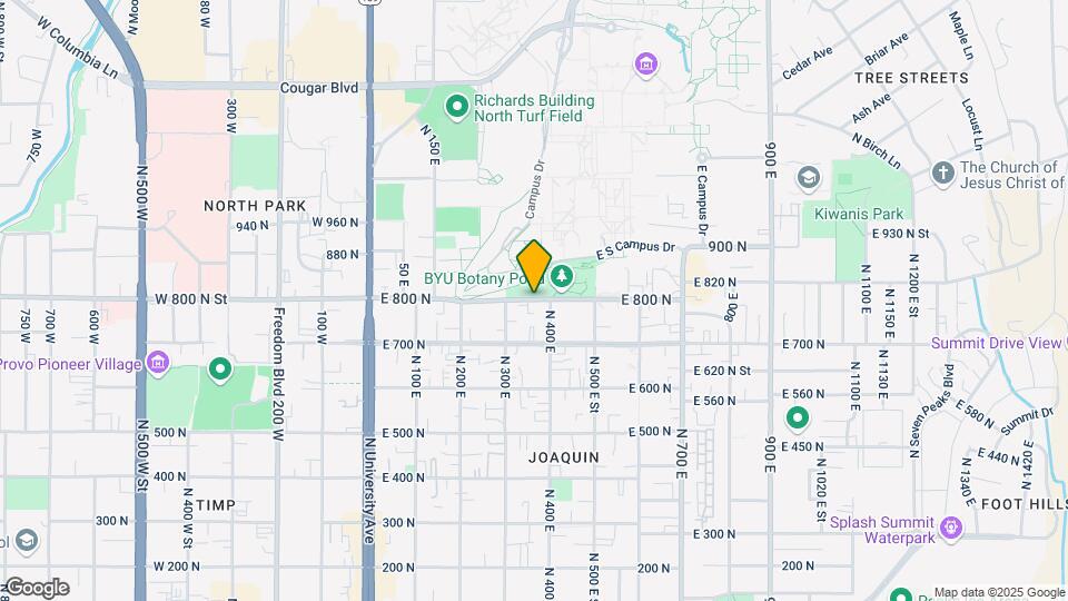 362 N 800 E, Unit Provo Home Map and Location Details