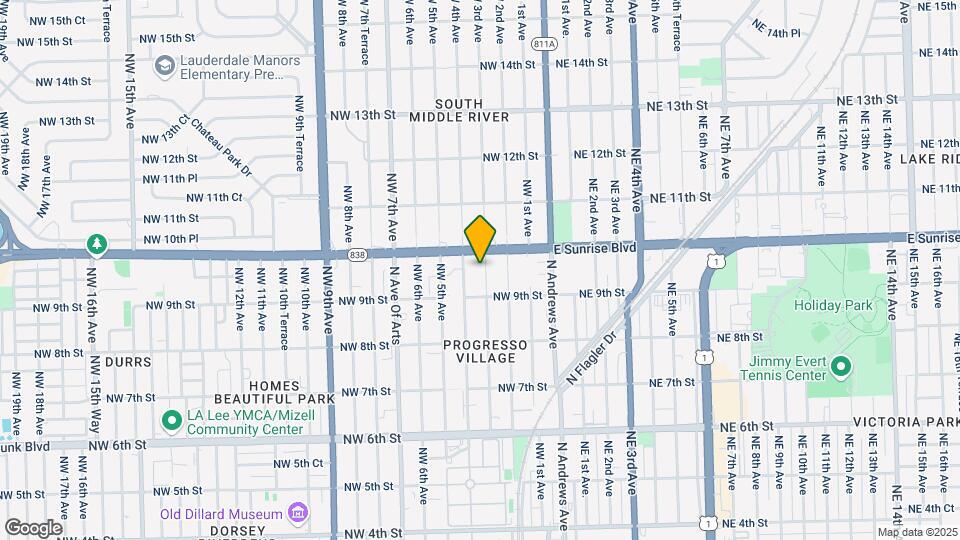 929 NW 3rd Ave Map and Location Details