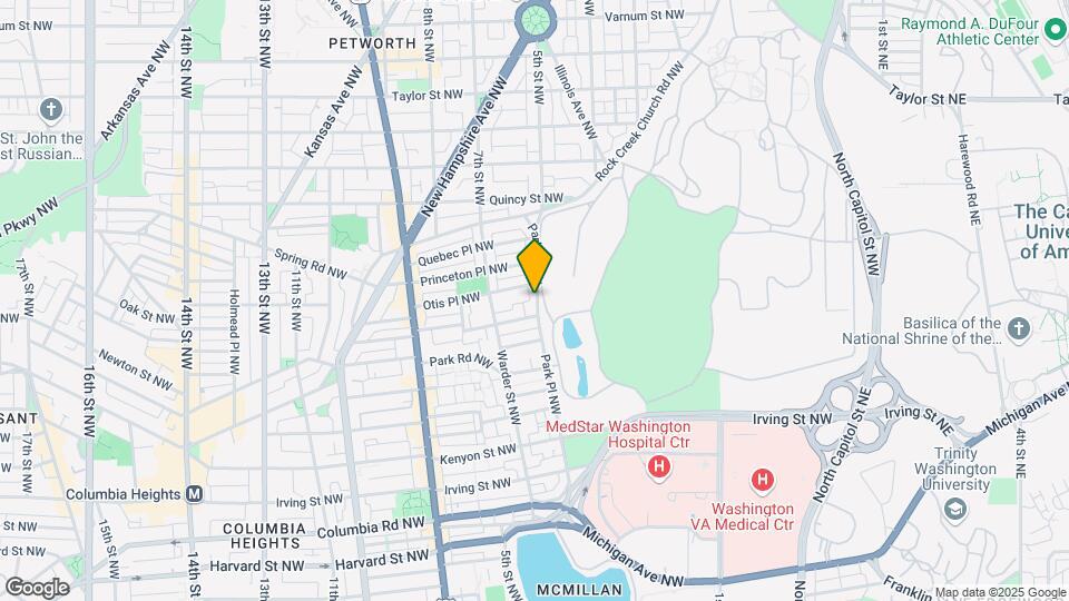 3612 Park Pl NW Map and Location Details