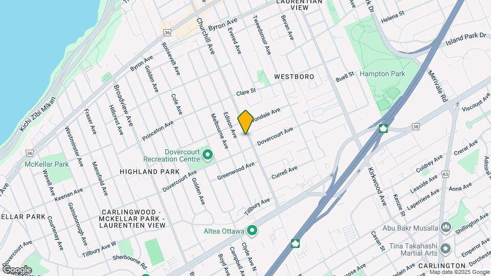 614 Churchill Ave N Map and Location Details