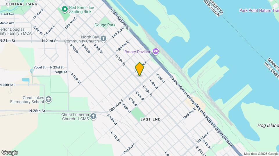 1719 E 5th St Mapa y Detalles de la Ubicación