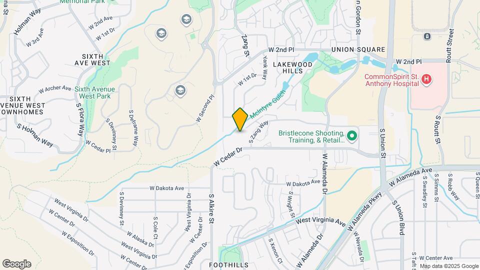 13083 W Cedar Dr Map and Location Details