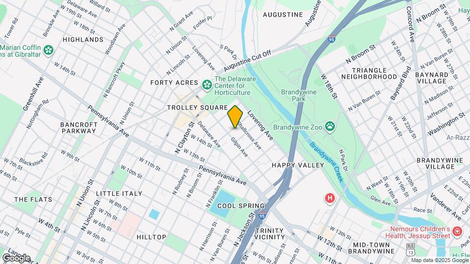 1608 N Broom St Map and Location Details