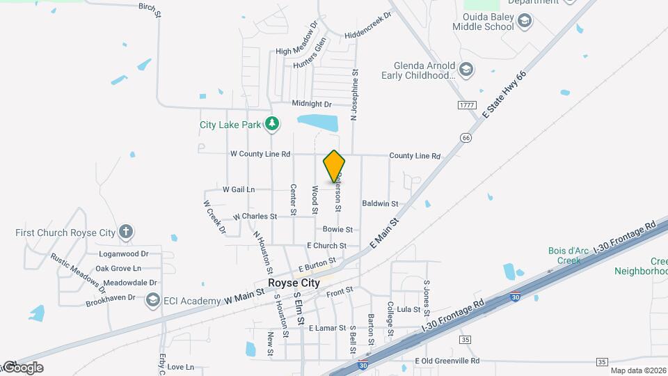 801 Peterson St Map and Location Details