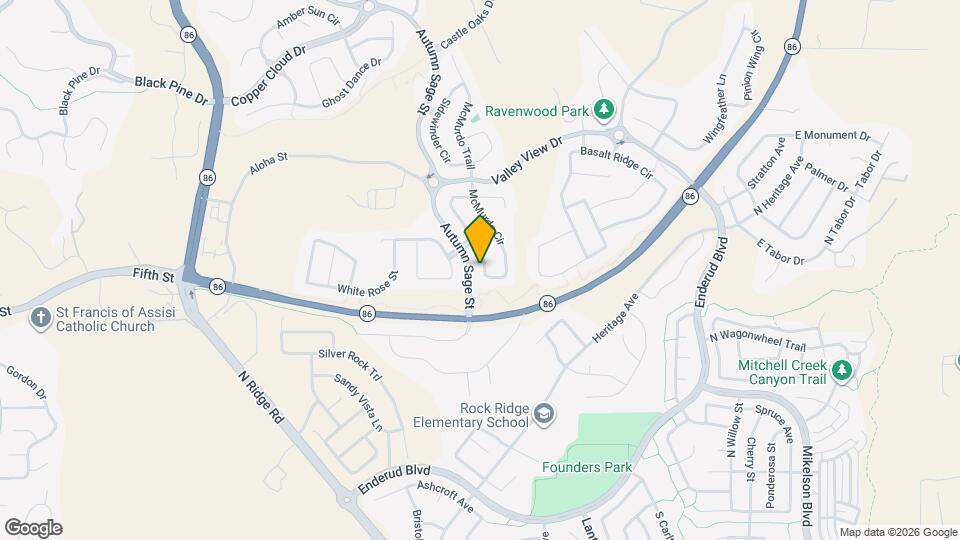 1086 McMurdo Cir Map and Location Details