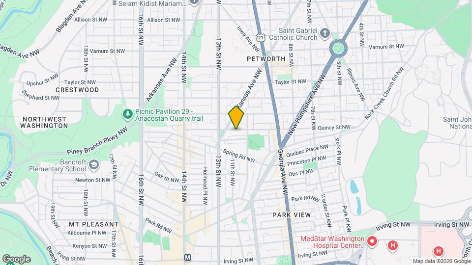 1222 Quincy St NW Map and Location Details