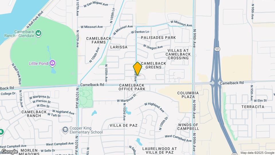 10258 W Pasadena Ave Map and Location Details