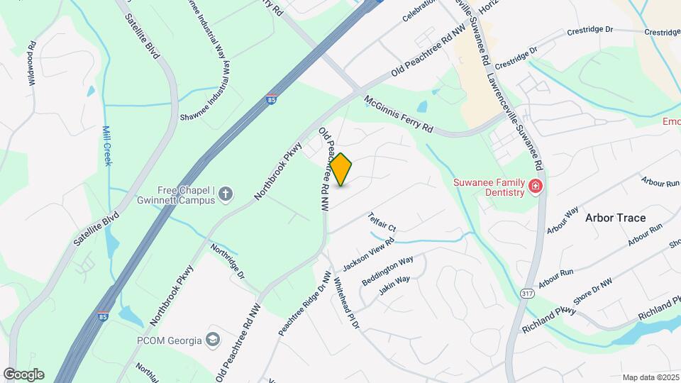 2882 Manor Glen Ln NW Map and Location Details