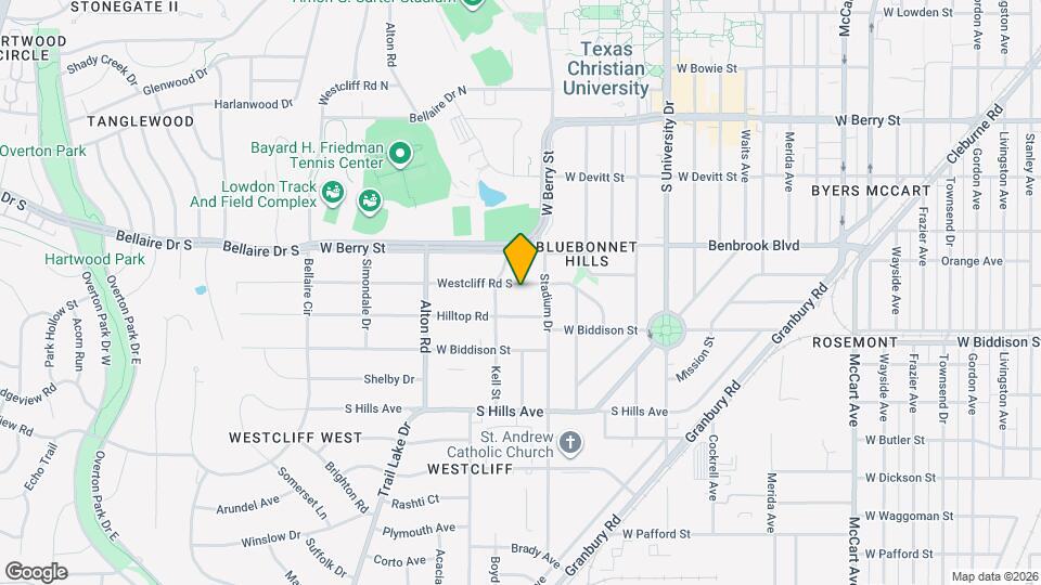 3417 Westcliff Rd S Map and Location Details