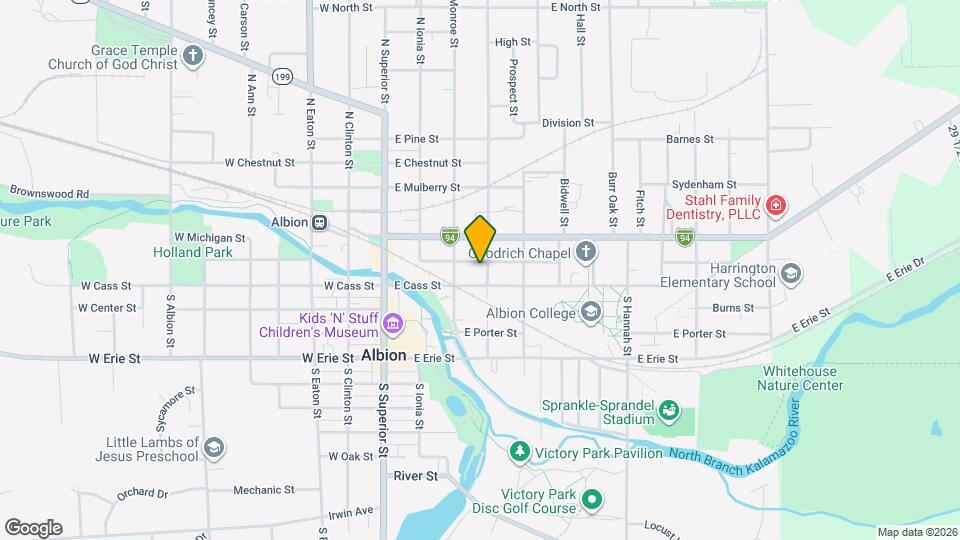107 N Berrien St Map and Location Details