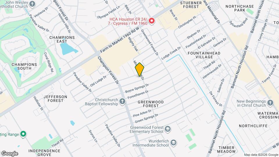 5506 Pebble Springs Dr Map and Location Details