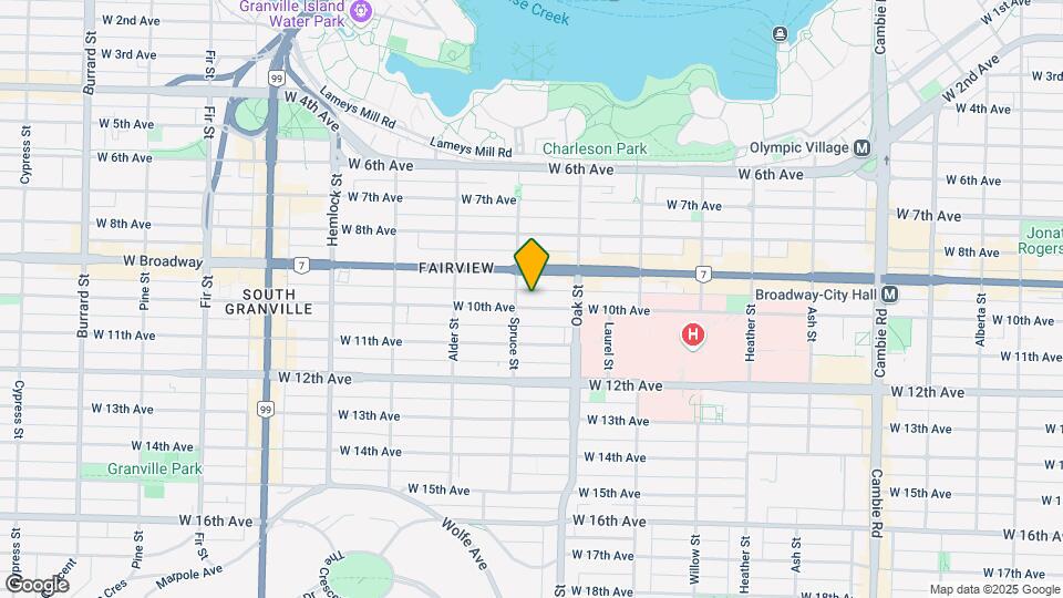 1075 W 10th Ave Map and Location Details