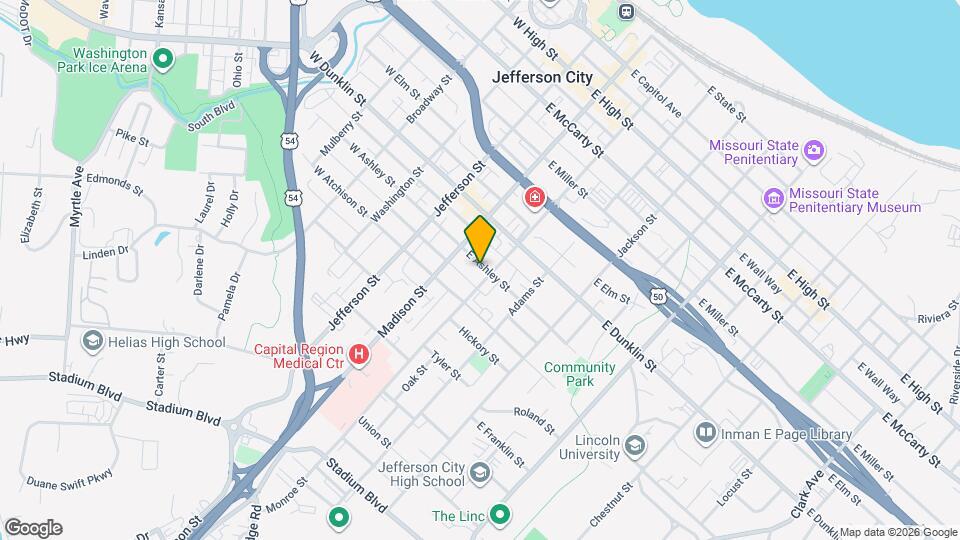 216 E Ashley St Map and Location Details