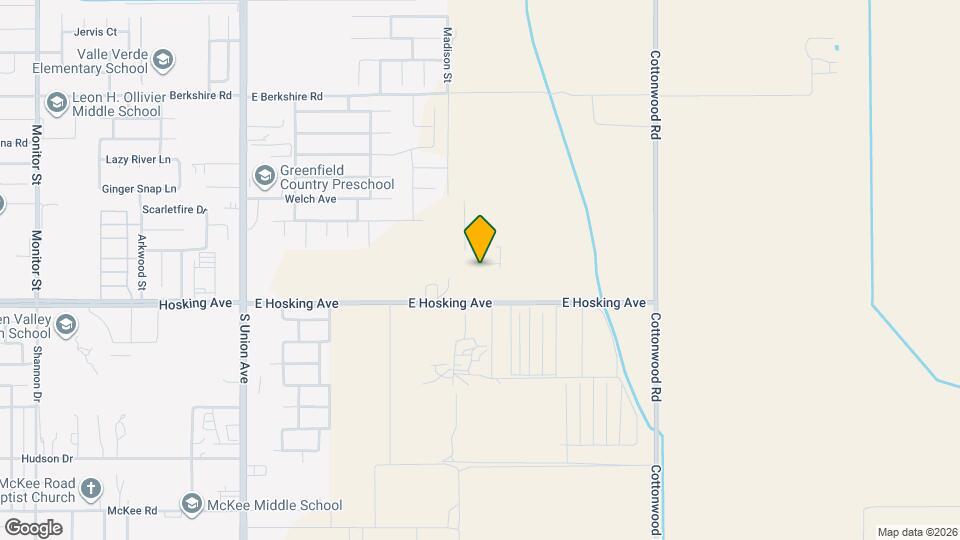 1000 E Hosking Ave Map and Location Details