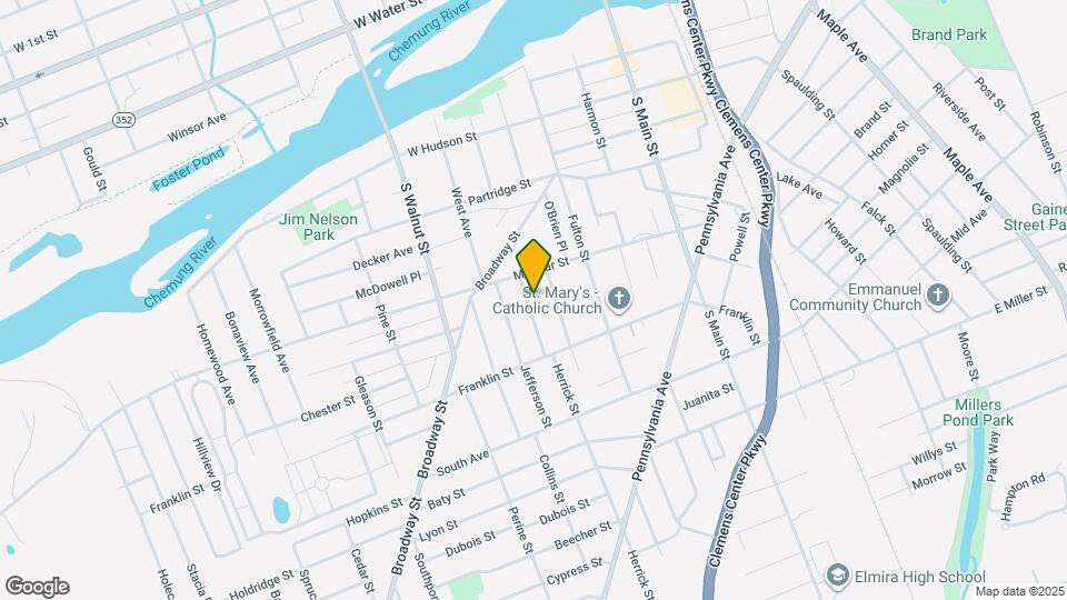 411 Herrick St Map and Location Details