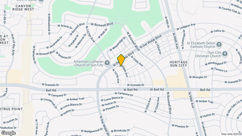 17236 N 106th Ave Map and Location Details