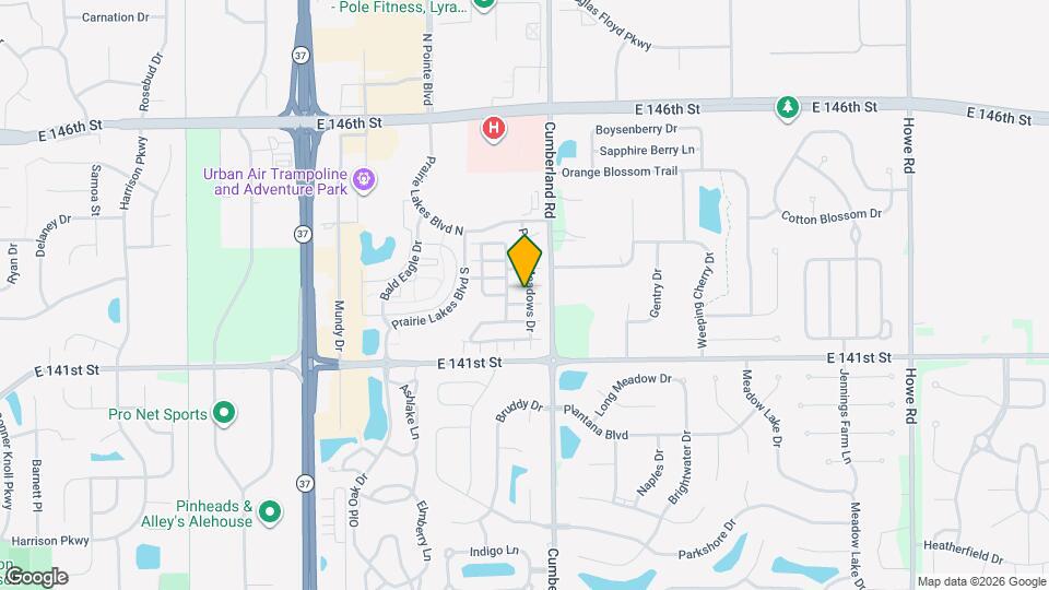 14253 Prairie Meadows Dr Map and Location Details