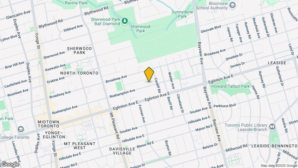 428 Roehampton Ave Map and Location Details
