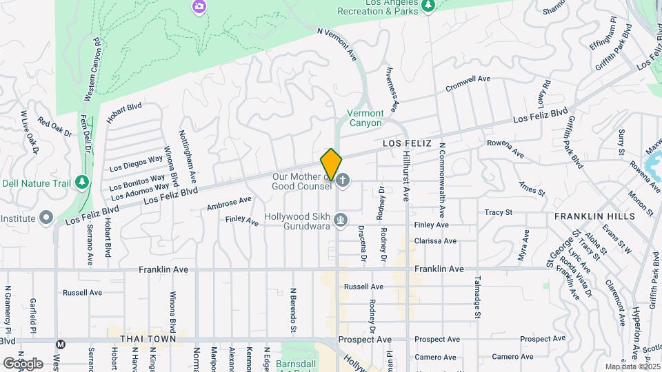 2075-2077 N Vermont Ave Map and Location Details